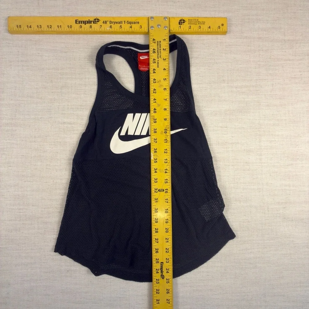 Nike Women's Mesh Racerback Tank Top Black Size S